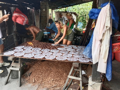 Learn how to make traditional Cambodian Rice Paper, among other custom tours from Sokha.